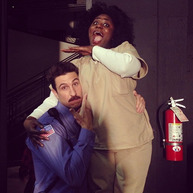 Pablo Schreiber and Danielle Brooks messed around on the set.
Source: Instagram user oitnb
