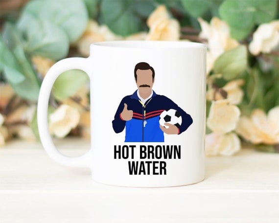 Hot Brown Water Ceramic Coffee Mug