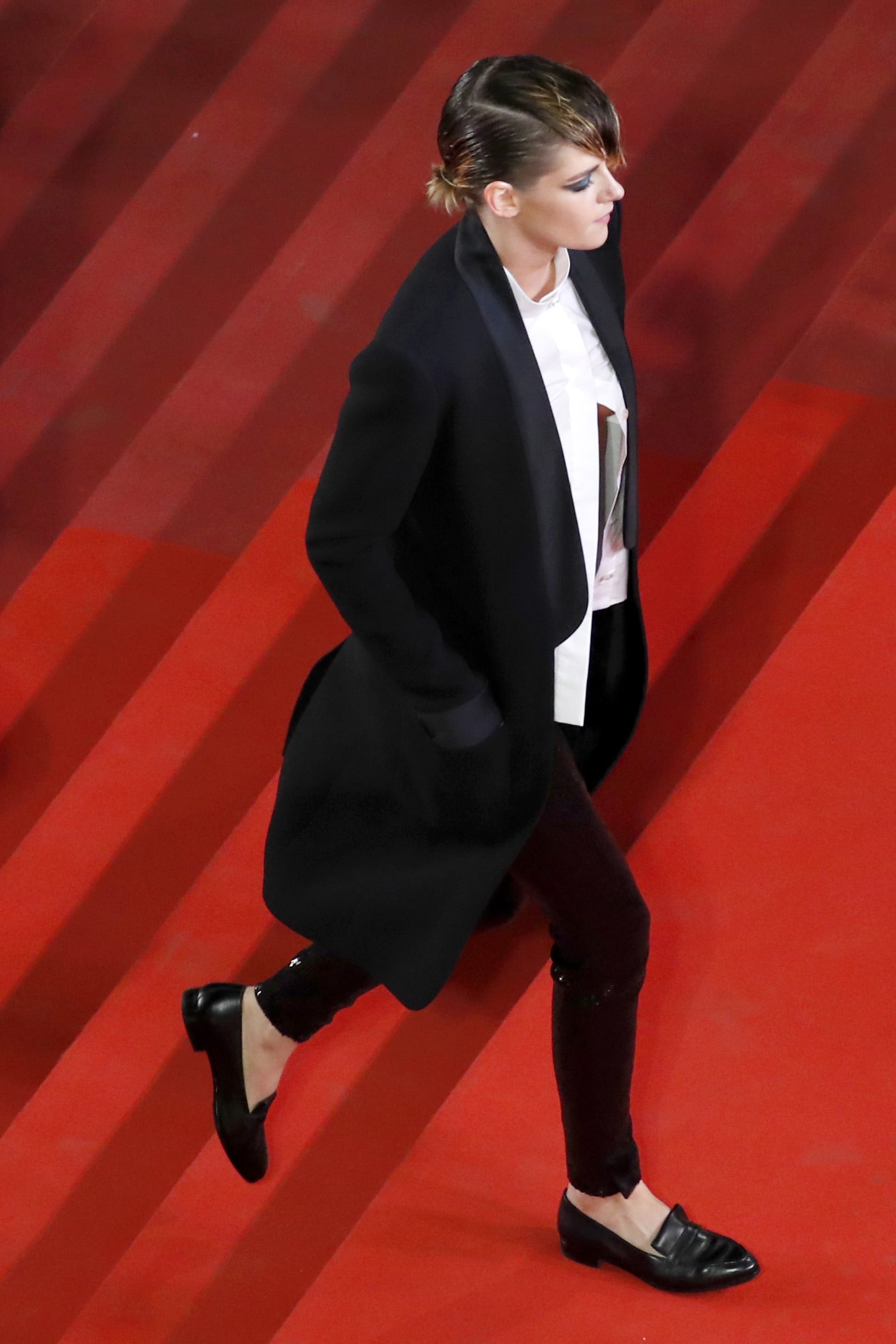 Kristen Stewart Wearing Loafers at Cannes Film Festival 2018