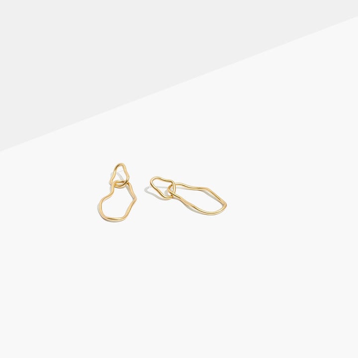 Madewell Abstract Link Hoop Earrings