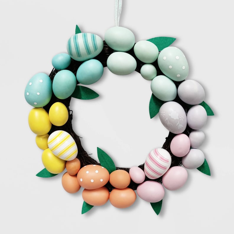 A Pastel Wreath: Spritz Egg Easter Wreath Farmhouse Pattern