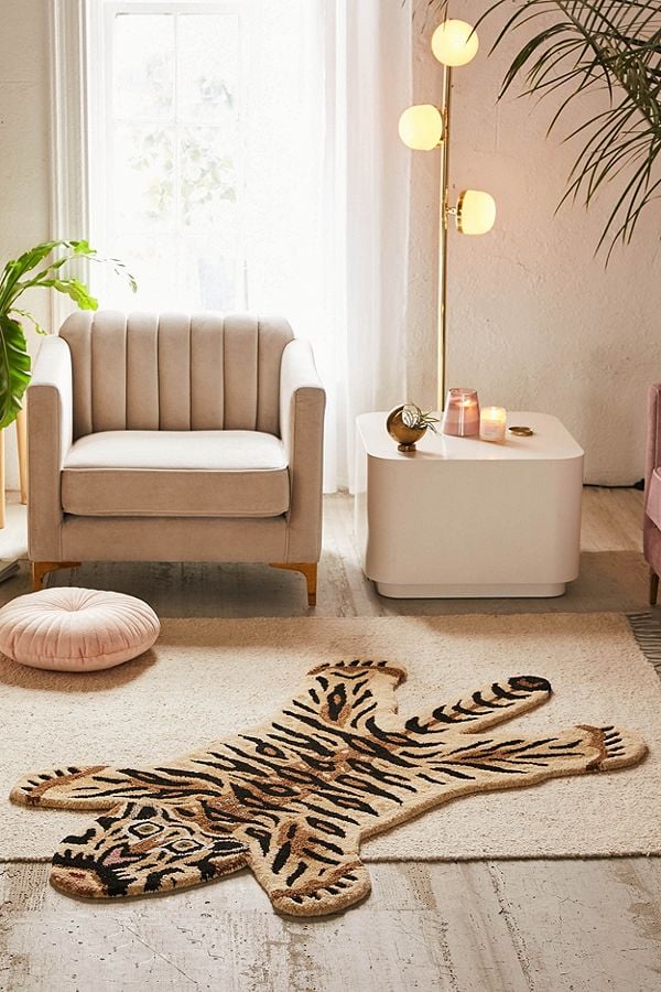 Tufted TigerShaped Rug Fun Home Decor From Urban Outfitters