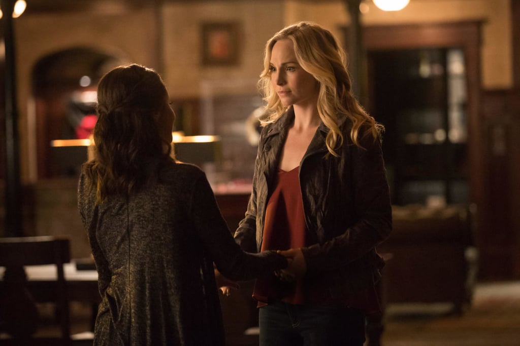 Candice King as Caroline.