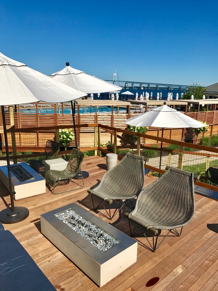 Here's a shot of Gurney's outdoor lounge, the Regent Cocktail Club