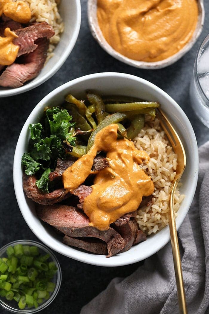 Philly Cheese Steak Meal-Prep Bowls