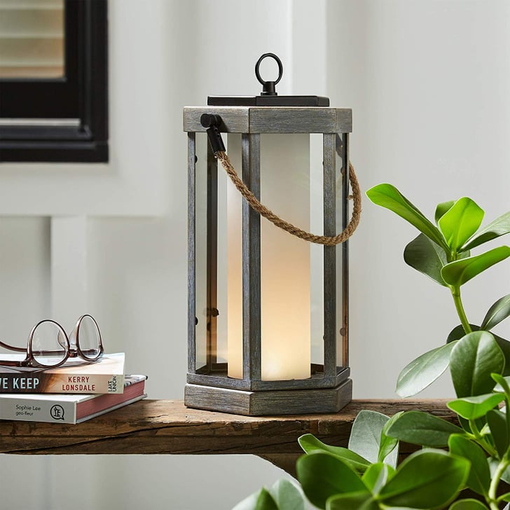 Stone & Beam Rustic Faux-Wood Finish Lantern | Best Modern ...