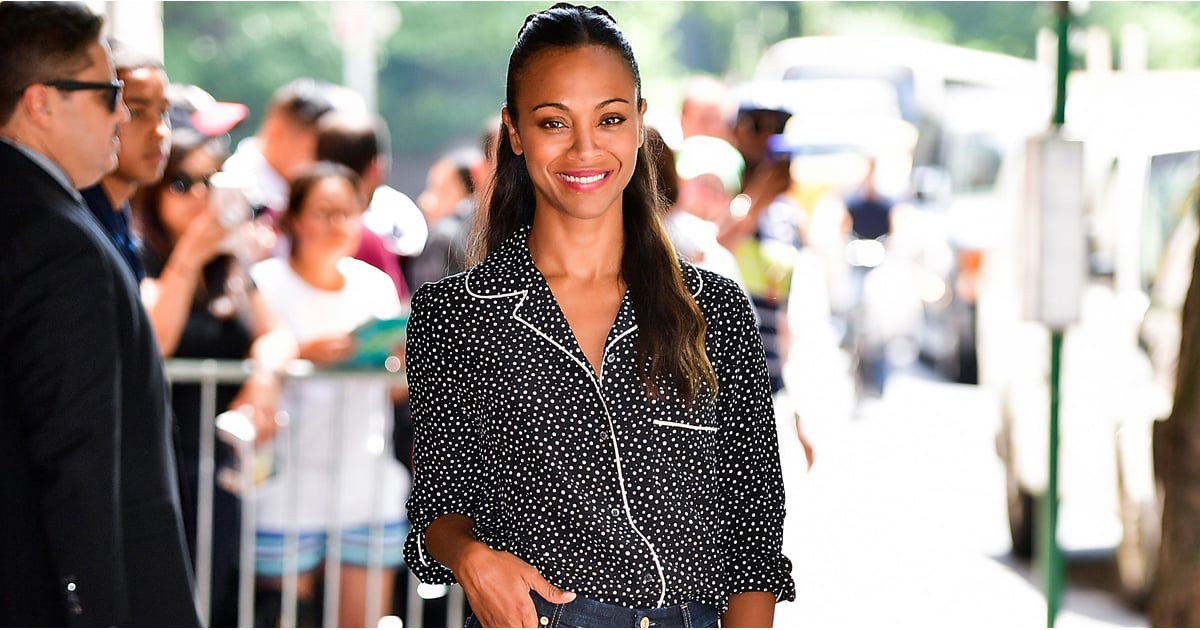 Zoe Saldana on Raising Twins on The Late Show July 2016 | POPSUGAR Latina