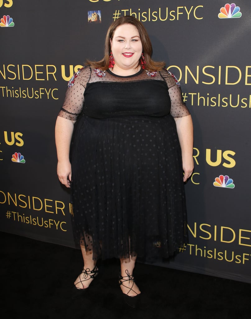 Wearing a Polka-Dot-Print Dress