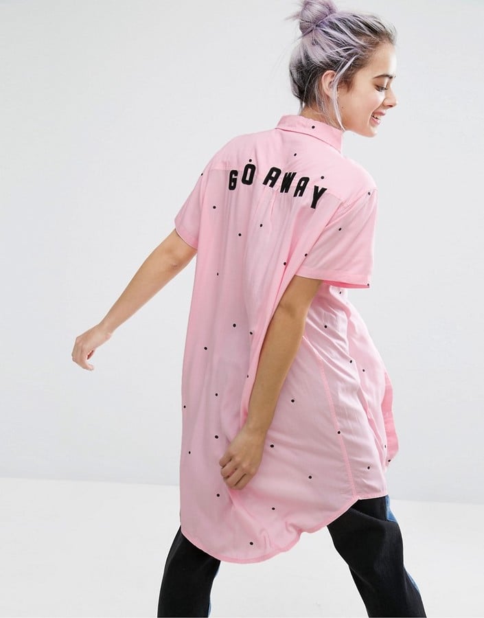 Lazy Oaf Go Away Longline Shirt