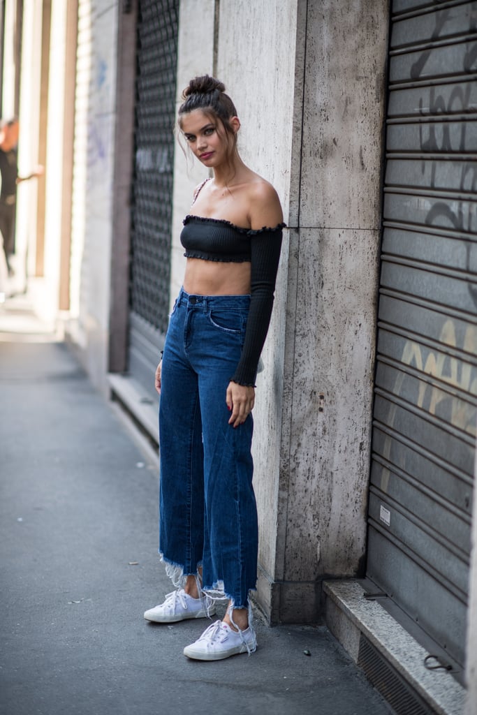 Ruched Crop Tops