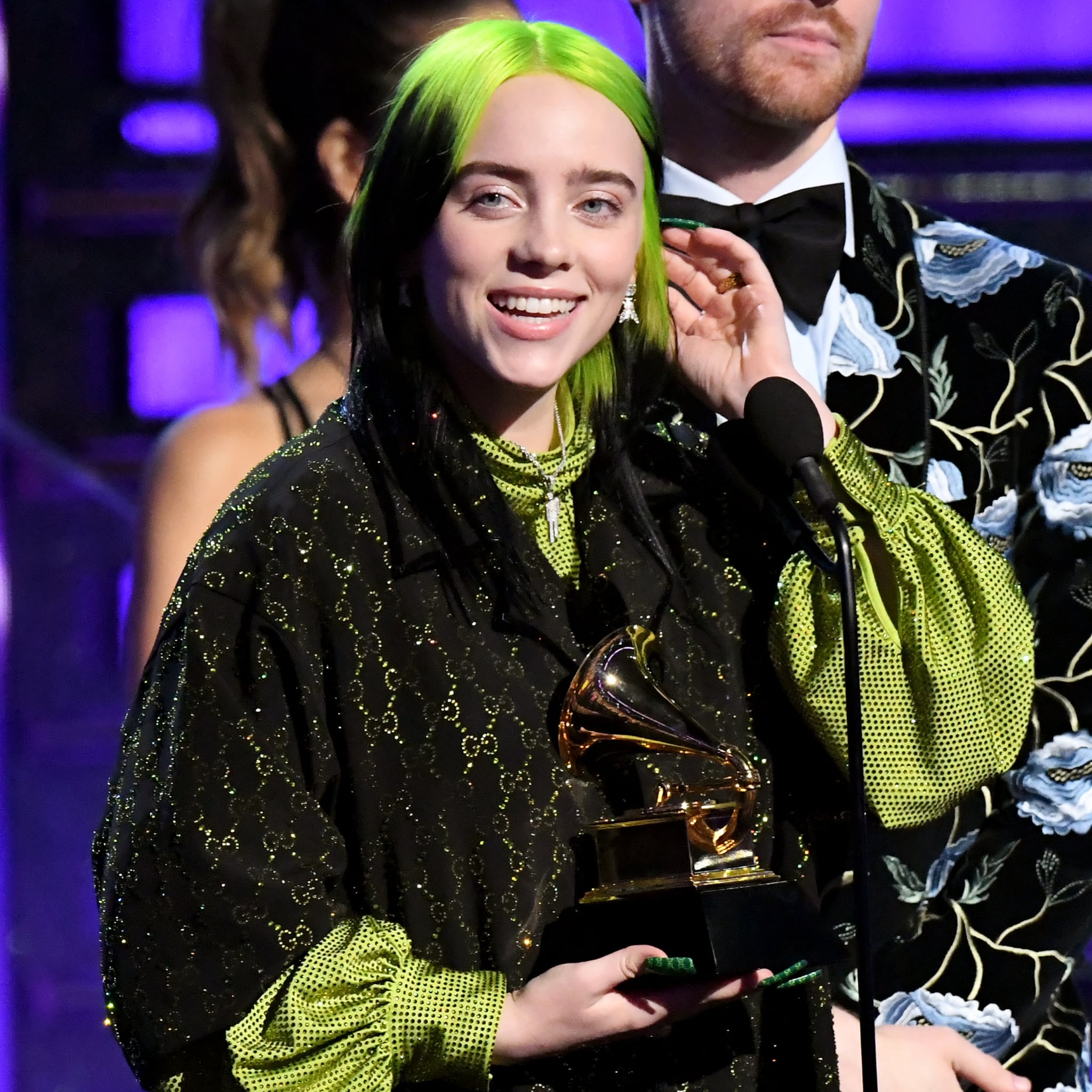 Watch Billie Eilish S Speeches At The Grammys 2020 Video Popsugar Entertainment