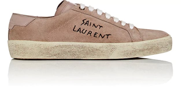 These Saint Laurent Women's SL/06 Suede Sneakers ($595) have done the work of scuffing and scribbling your fresh footwear.