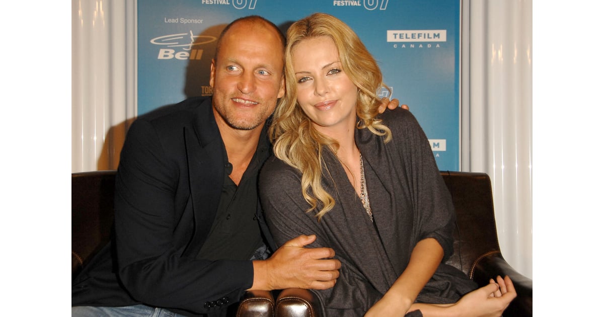 Woody Harrelson and Charlize Theron stuck close during the 2007 press