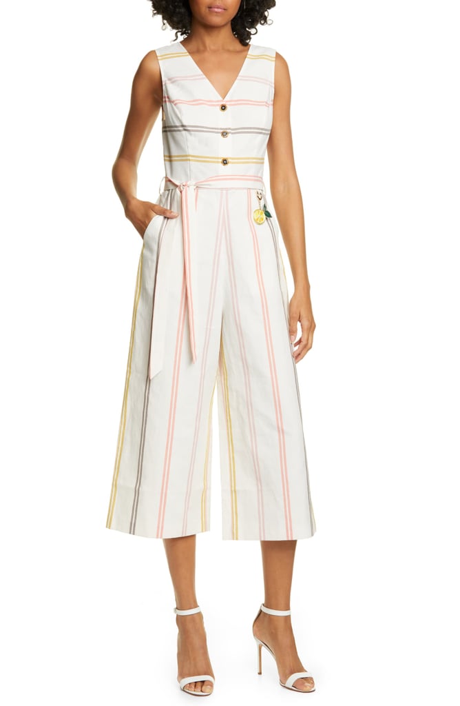 Ted Baker London Colour by Numbers Stripe Sleeveless Jumpsuit