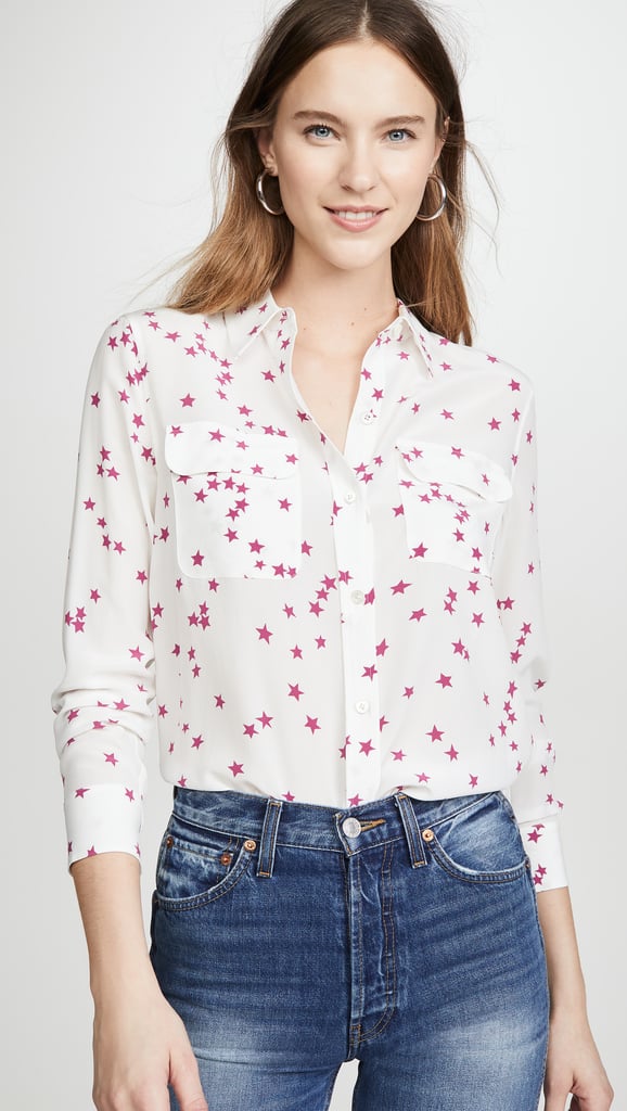 Equipment Slim Signature Blouse