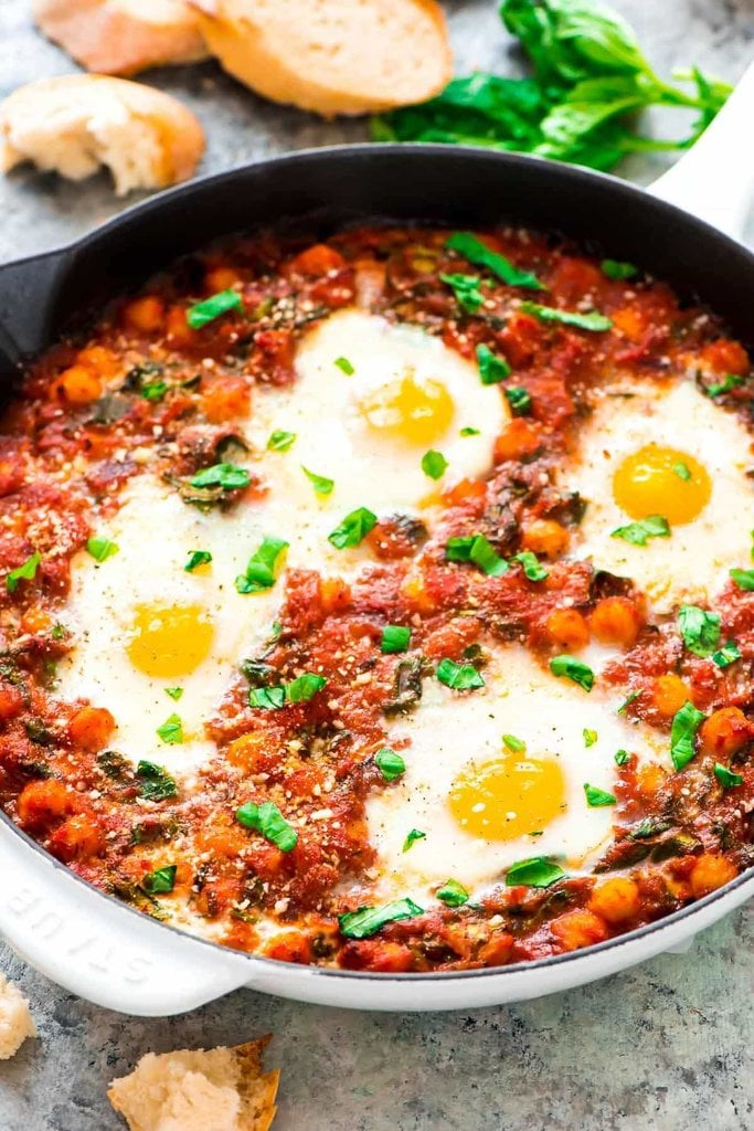 Italian Baked Eggs and Vegetables