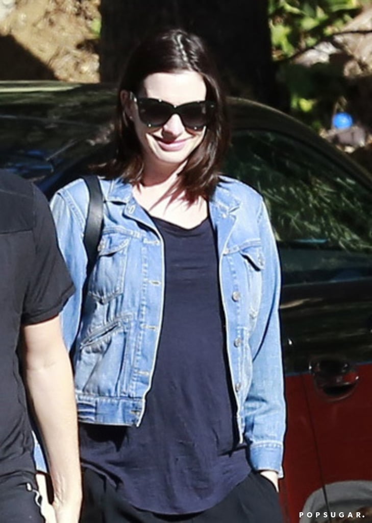 Anne Hathaway and Adam Shulman in LA After Pregnancy News