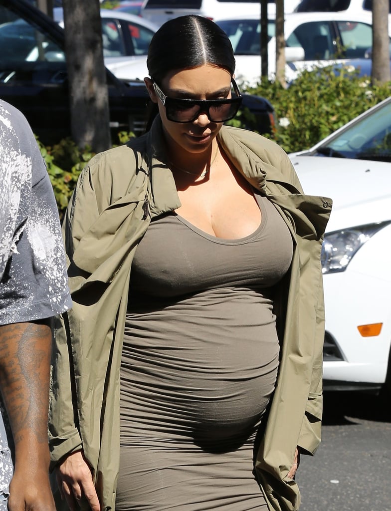 Kim Kardashian and Kanye West Out in LA October 2015