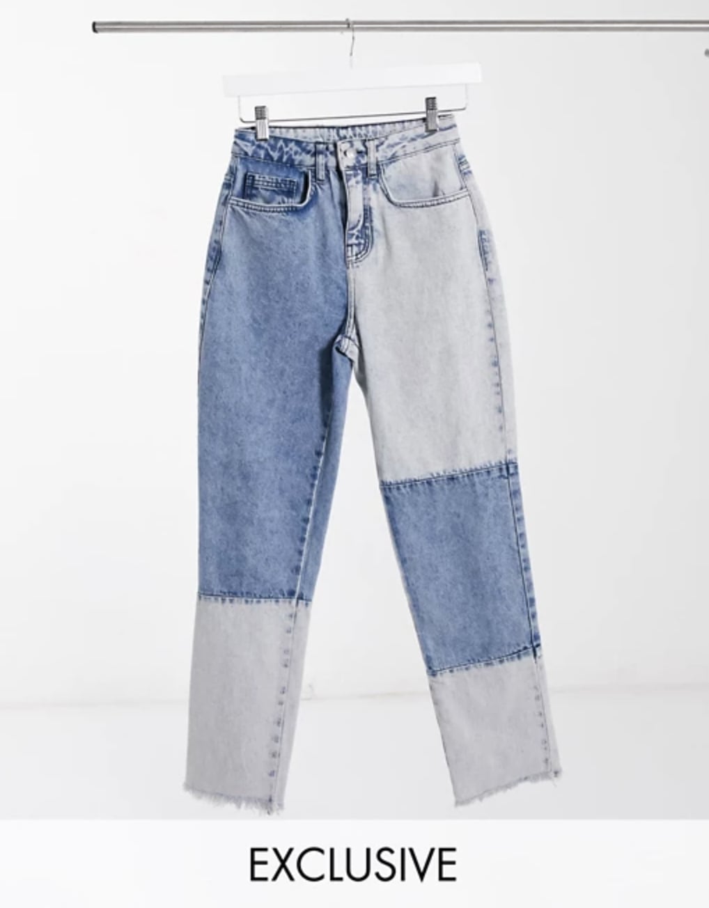Two-Tone and Patchwork Jeans 2021 