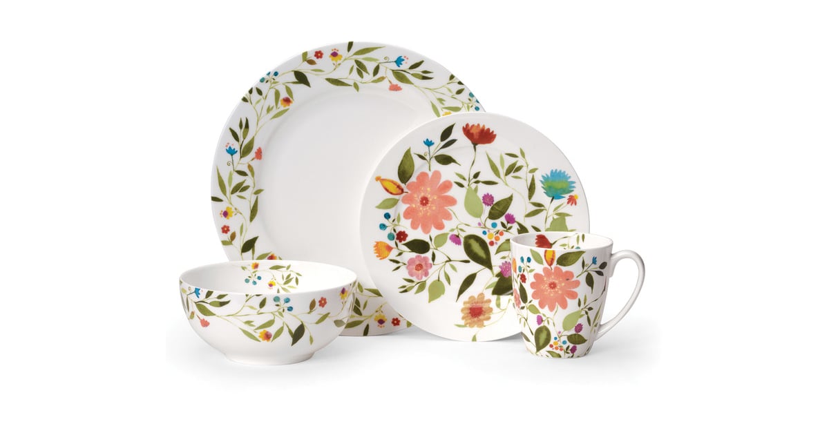 16Piece Dinnerware Set (70) Spring Dishes and Servingware POPSUGAR Home Photo 38