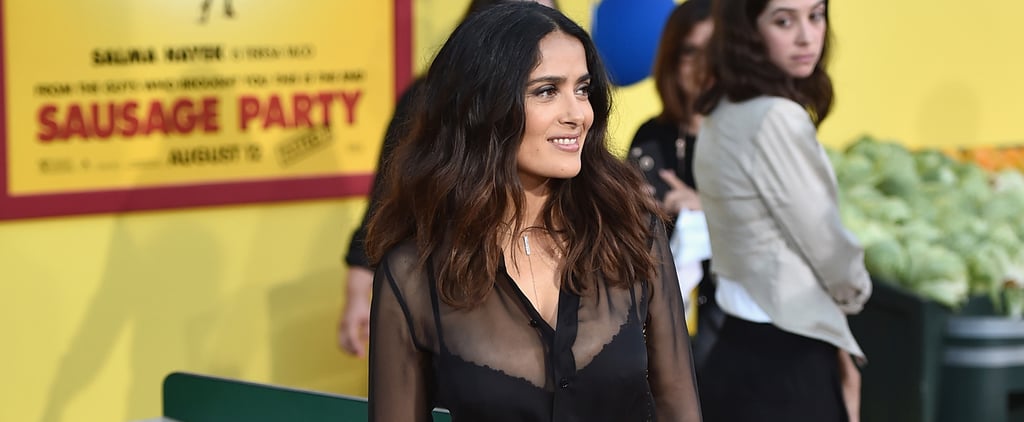 Salma Hayek Sequin Pants at Sausage Party Premiere 2016