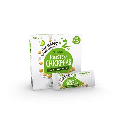 The Happy Snack Company Roasted Chickpeas, Lime & Cracked Pepper | Best