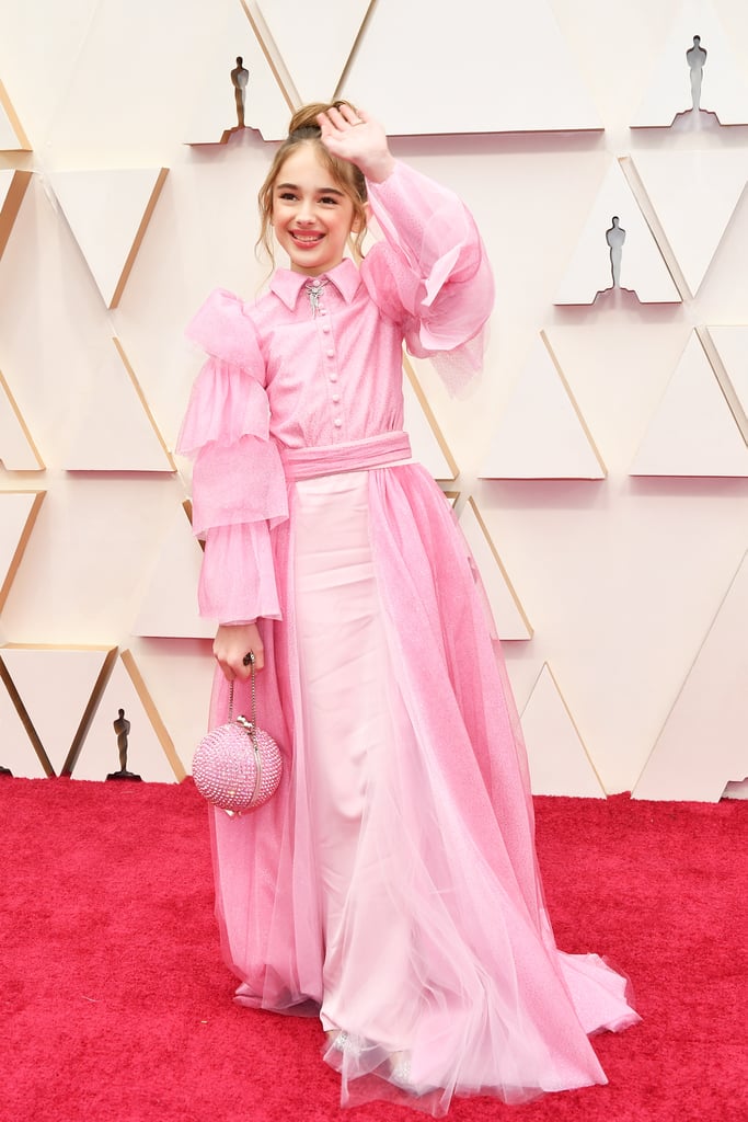 Julia Butters Pink Christian Siriano Outfit at Oscars 2020