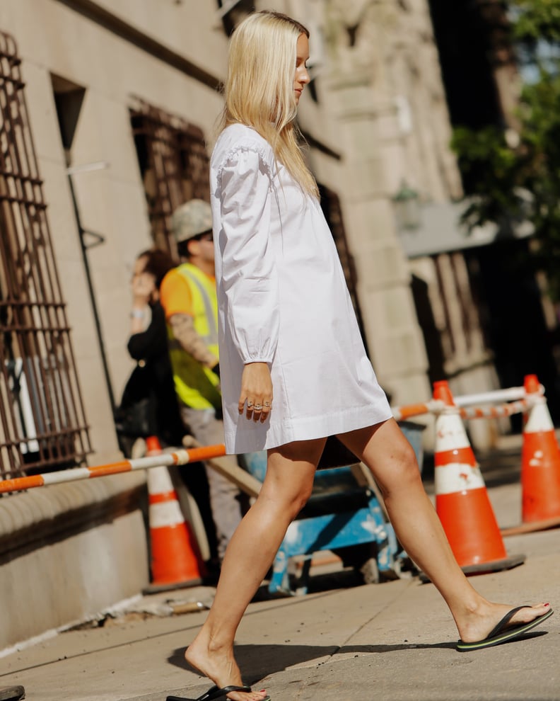 The Drop Women's White Ruffle Bib Mini Dress by @thefashionguitar