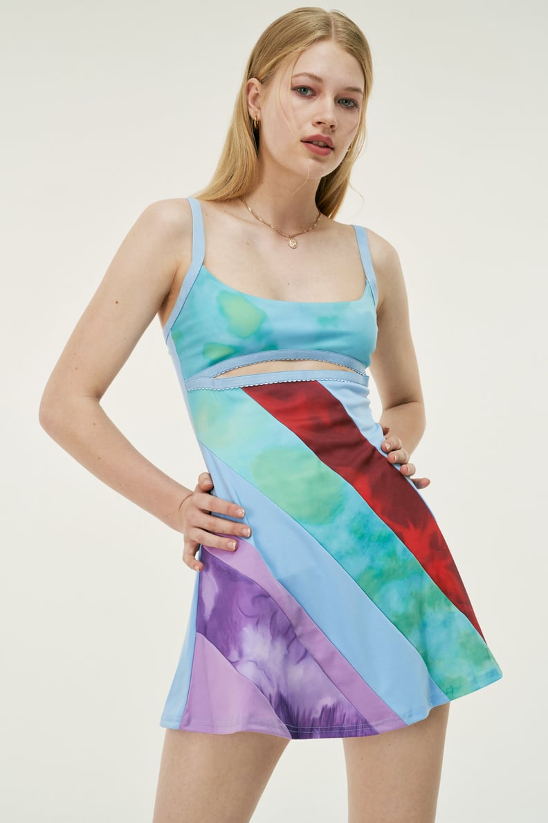 Cider 13 Going on 30 Multicolor Cut-Out Dress