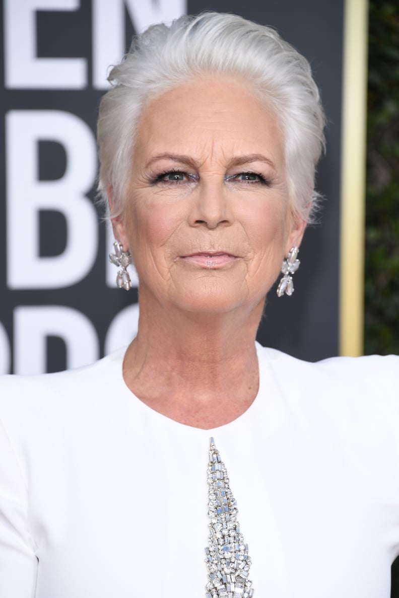 Jamie Lee Curtis's White Hair at the Golden Globes