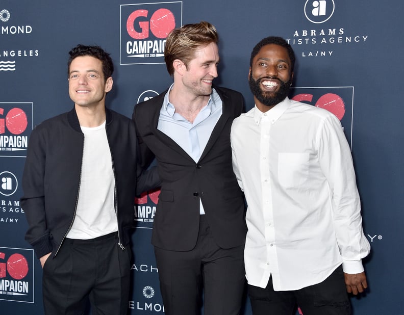 Rami Malek, Robert Pattinson, and John David Washington