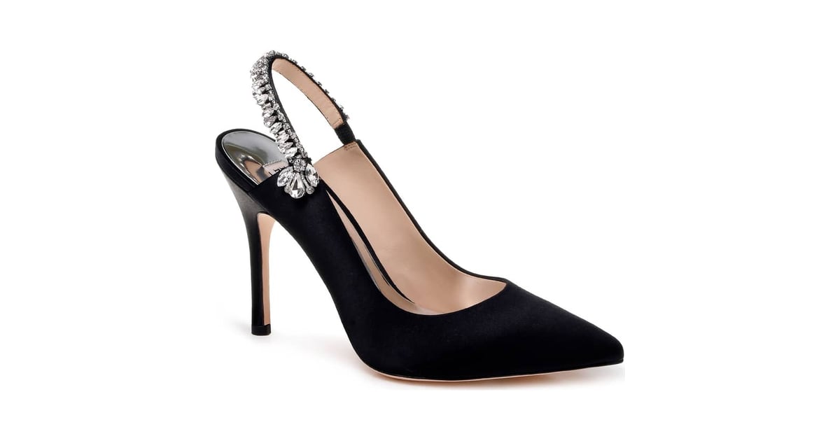 badgley mischka paxton pointy toe slingback pump