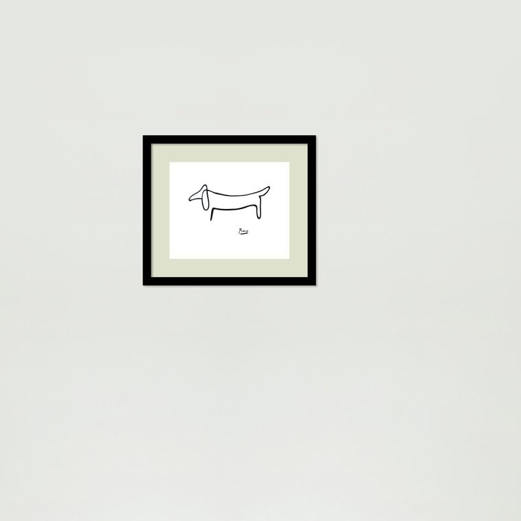 Our All Modern Pick: Our All Modern Pick:'Le Chien (The Dog)' by Pablo Picasso Framed Painting Print ($85)