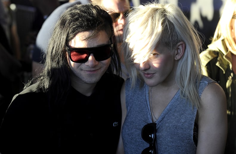 British songstress Ellie Goulding dated EDM star Skrillex from 2011 to 2012.