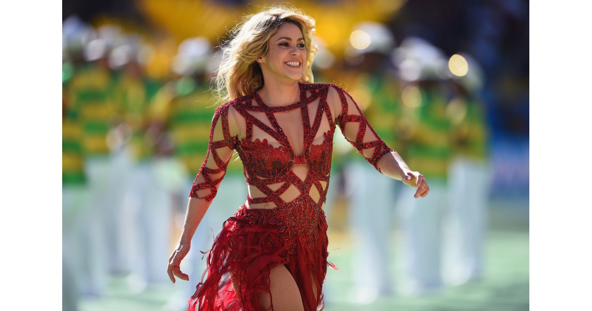Shakira performed ahead of the 2014 World Cup final. | Celebrities at