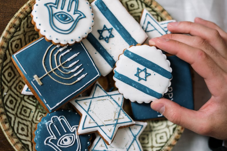 Holiday Zoom Background: Hanukkah Cookies