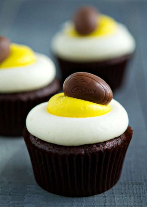 Cadbury Creme Egg Cupcakes