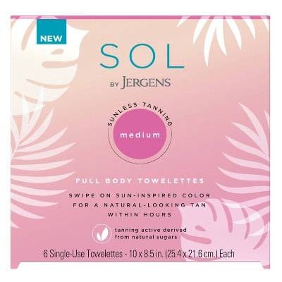 SOL By Jergens Medium Body Towelettes