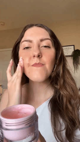 woman applying Skin Proud Sorbet Skin Everyday Jelly Moisturizer