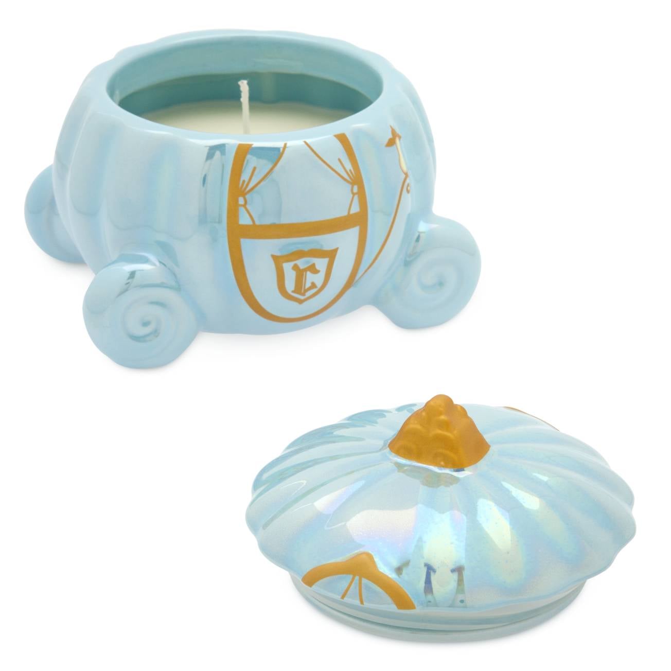 A Pumpkin-Spice Scented Candle: "Cinderella" Pumpkin Coach Candle With Lid