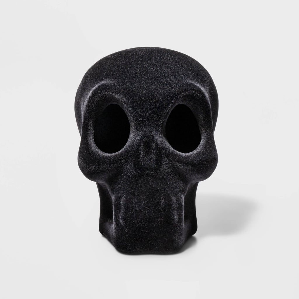 Stylish Skull: Hyde & Eek! Boutique Large Skull Halloween Decorative Sculpture