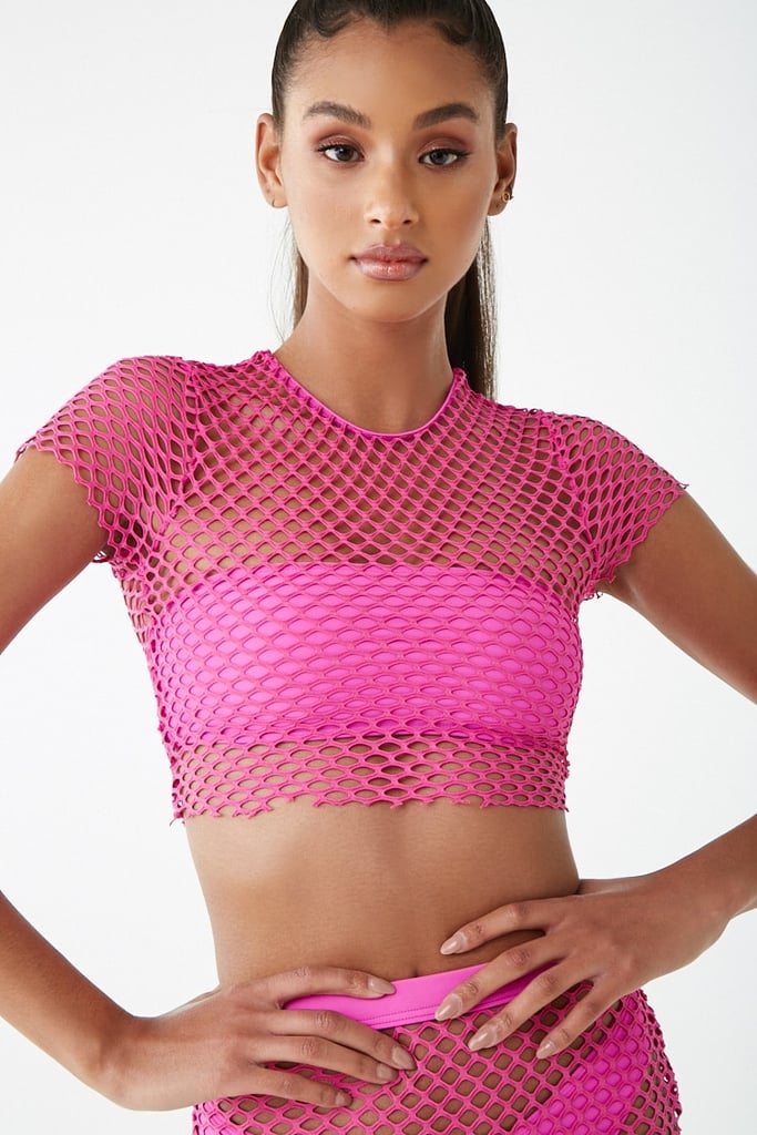 Fishnet Swim Top