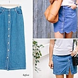 DIY Denim Skirt | POPSUGAR Fashion