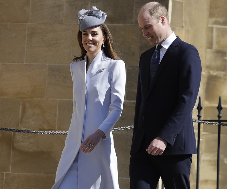 Kate Middleton Blue Coat on Easter 2019