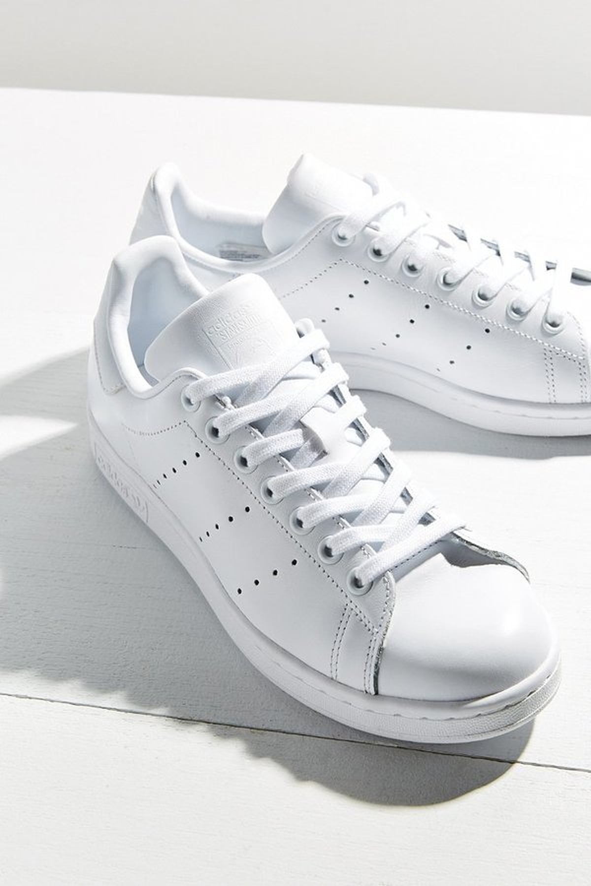 stylish white sneakers