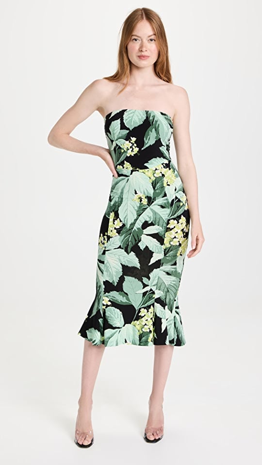 A Cocktail Dress: Norma Kamali Strapless Fishtail Dress To Midcalf