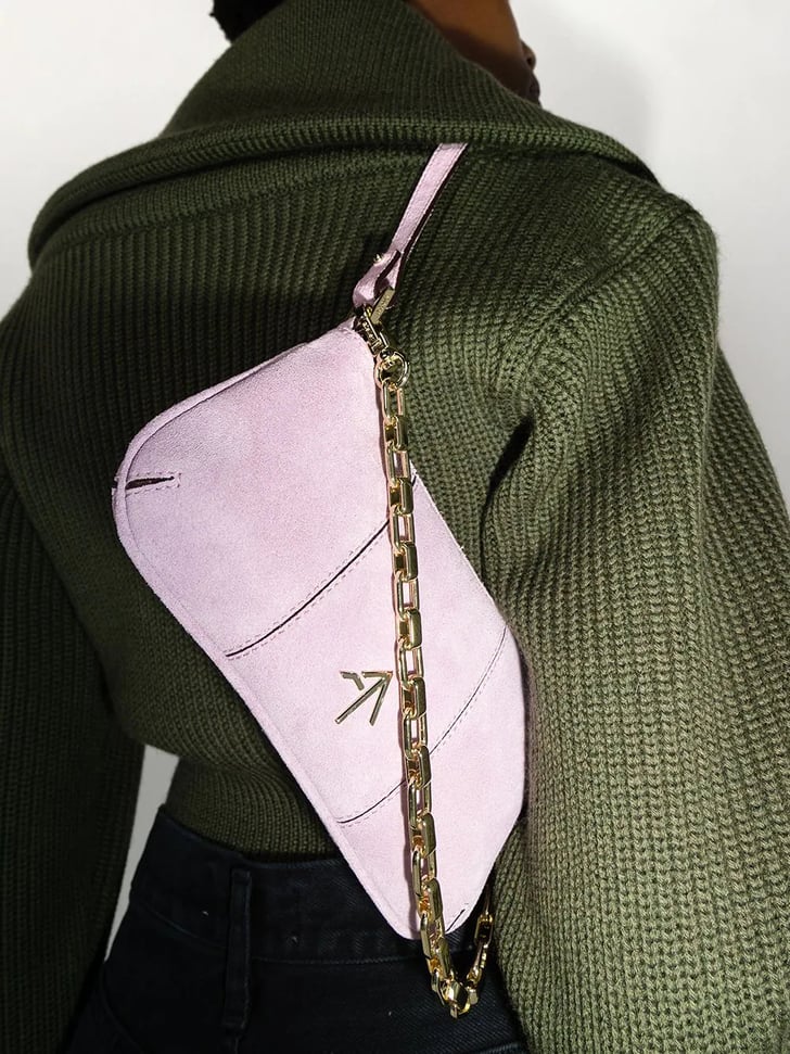A Lavender Pop Manu Atelier Mini Pita Shoulder Bag These 21
