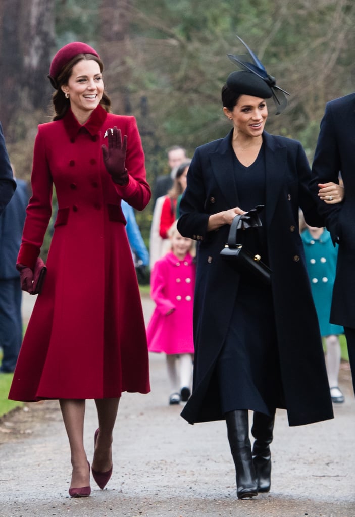 Kate Middleton and Meghan Markle at Christmas Service 2018