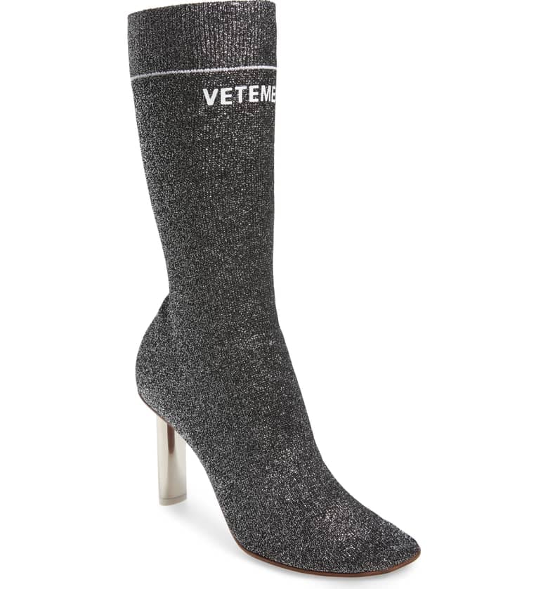 Vetements Lurex Sock Boot