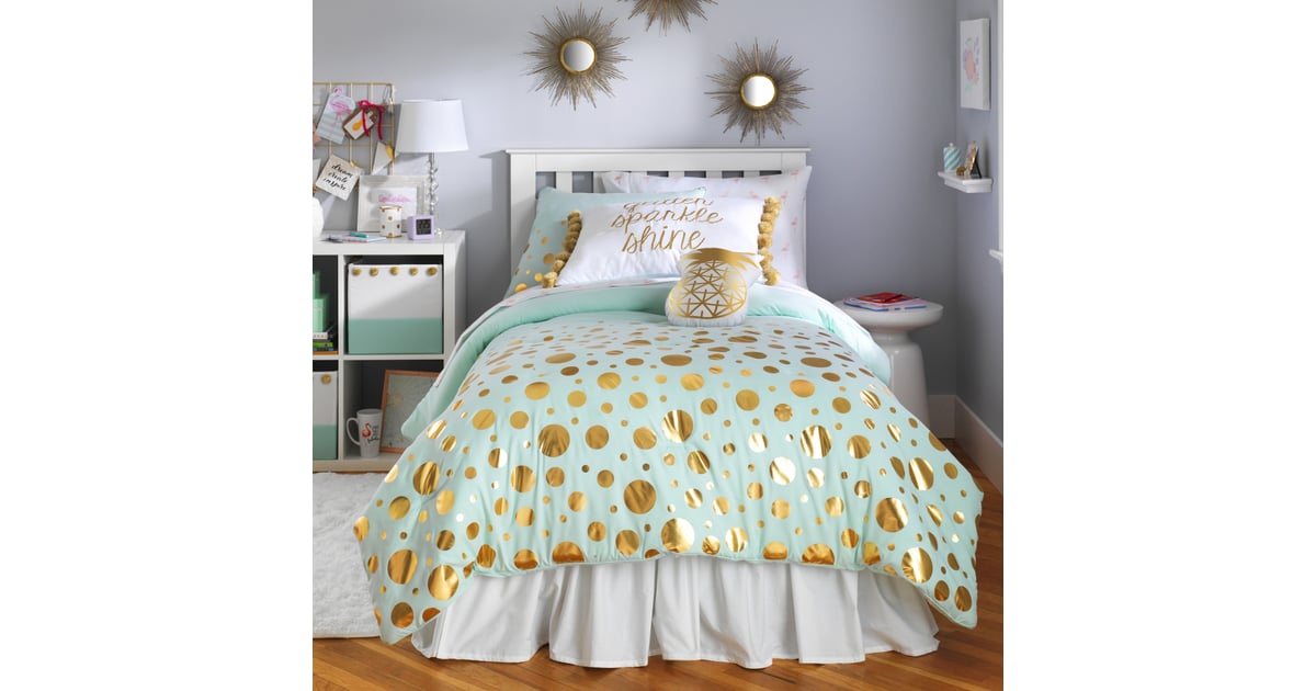 Frank and Lulu Gold Dust Comforter Set Best Bedroom Decor For Tweens